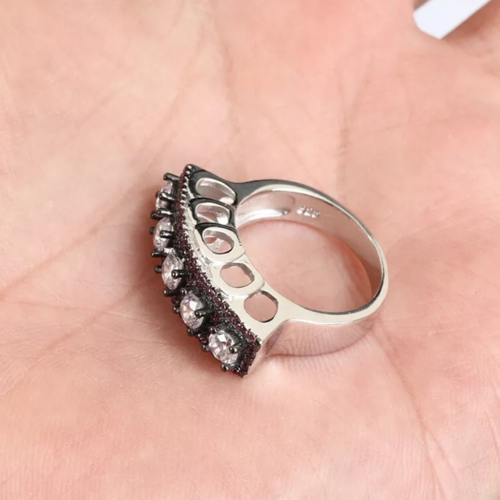 Ruby & topaz statement ring - Picture 3 of 3